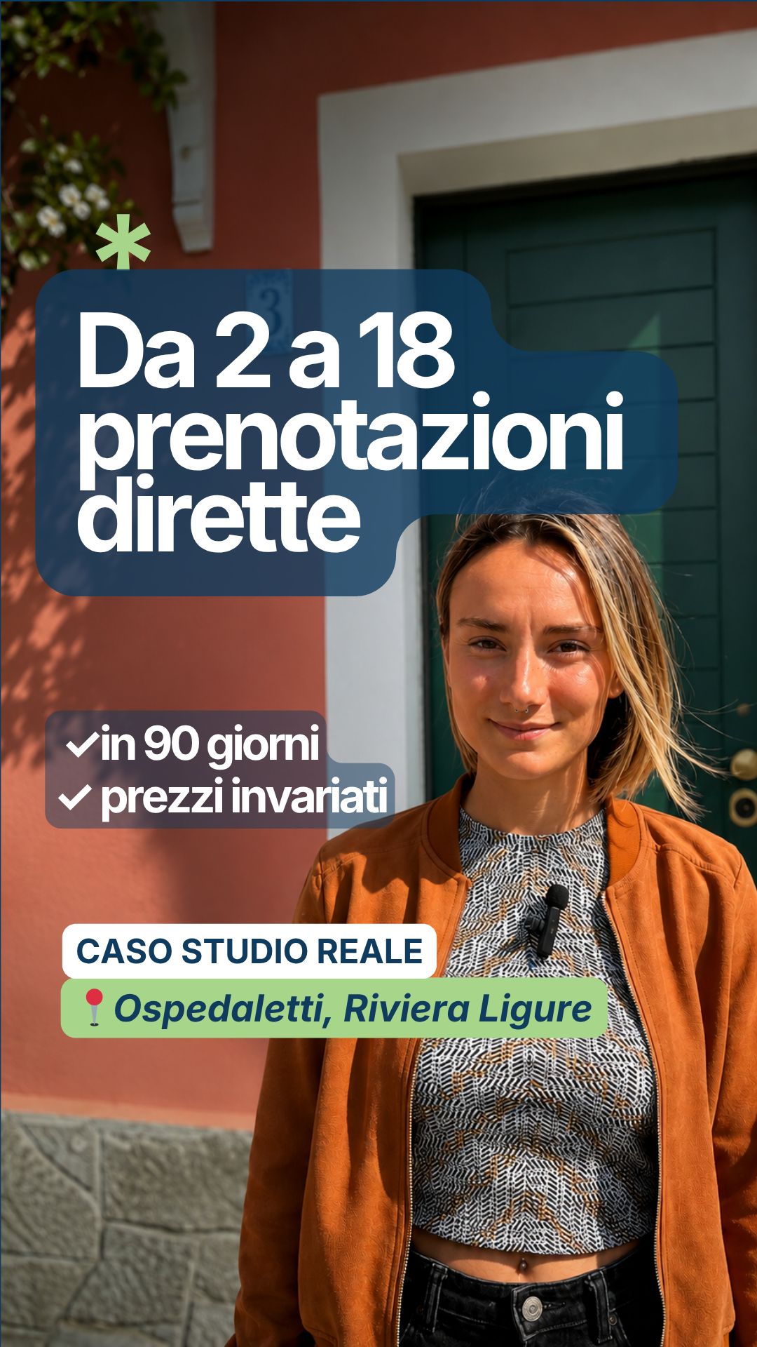 Post Instagram Hostera: da 2 a 18 prenotazioni dirette in 90 giorni